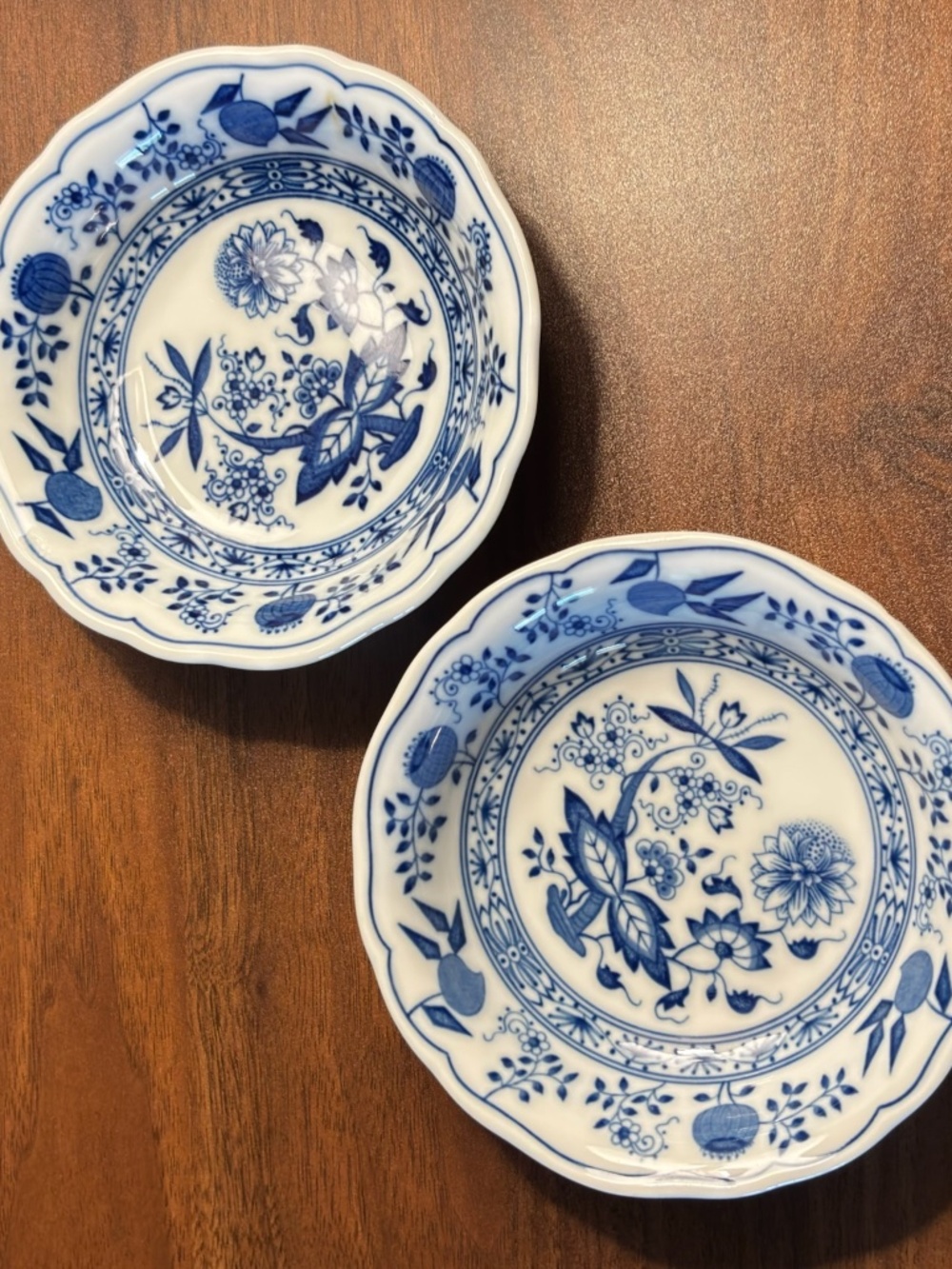 Hutschenreuther Blue Onion Plates – Germany – Set of 2
